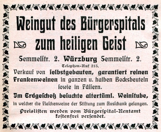 Damals aus dem Bürgerspital