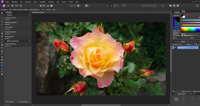 Affinity Photo UI