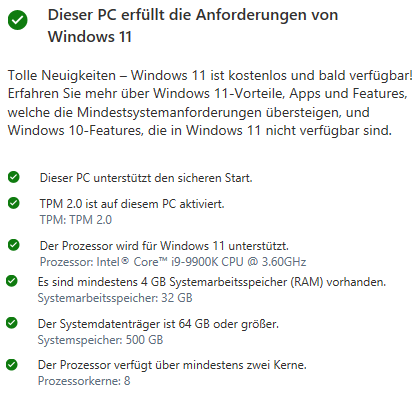 W11 Eignung