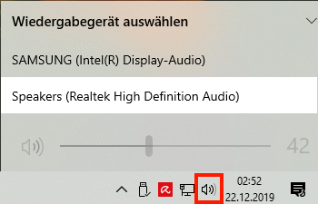 Audio-Ausgabewahl