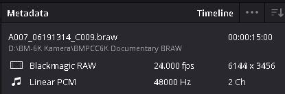 BRAW-Testmaterial