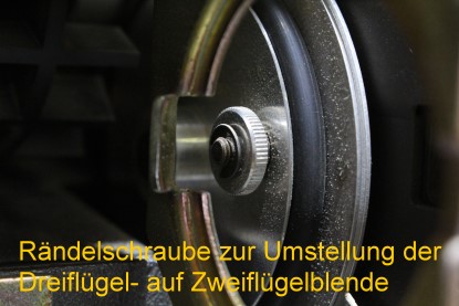 Blendenumstell-Rändelschraube