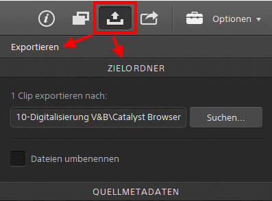 Exportvorbereitung