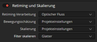 Trziming und Skalierung