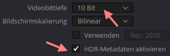 Metadaten-Aktivierung
