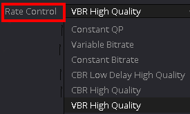 Rate Control