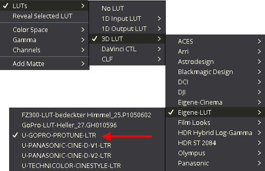 Eigene LUT