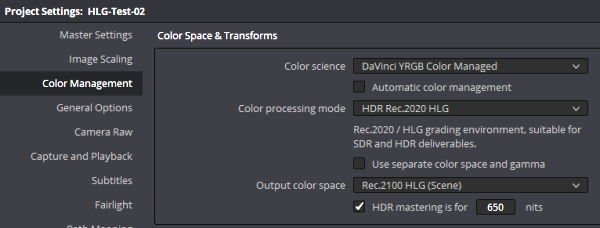 Color-Management in DVR fr ZV-1 Videos