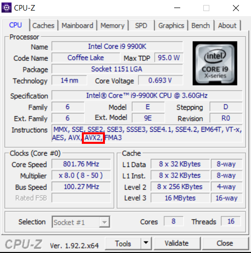Eignungstest der CPU für EDIUS-X