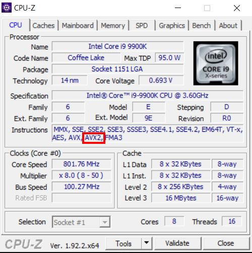 Eignungstest der CPU fr EDIUS-X