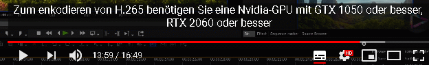 RTX 2060 für EDIUS C empfohlen