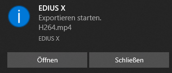 Export starten