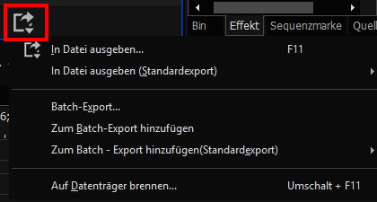 Export-Dialog