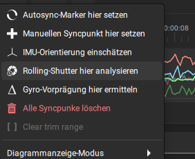 Gyrodaten anpasssen