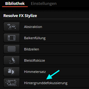 Hintergrunddefokusierung