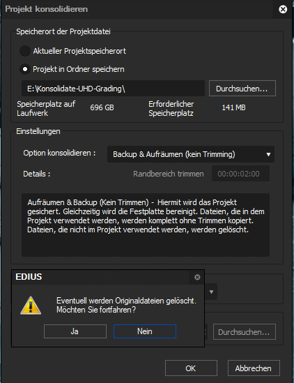 Konsolidierung ausfhren