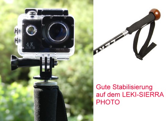 Action Cam auf dem LEKI