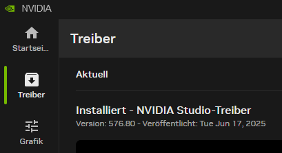 NVIDIA Studio-Trreiber