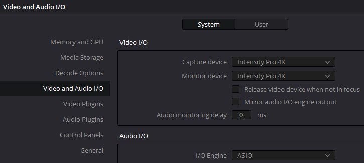 Vide0 und Audio I/O