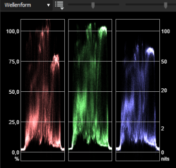 S8-Wellenform in EDIUS