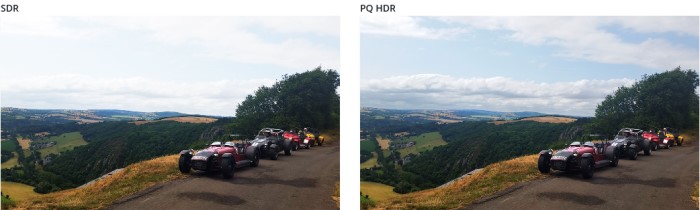 SDR im Verggleich zu HDR