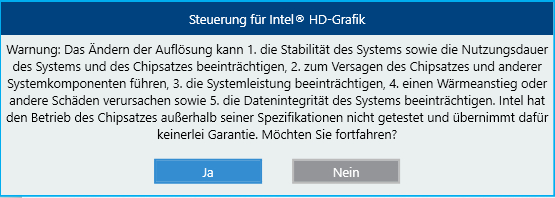 Intel Warnung