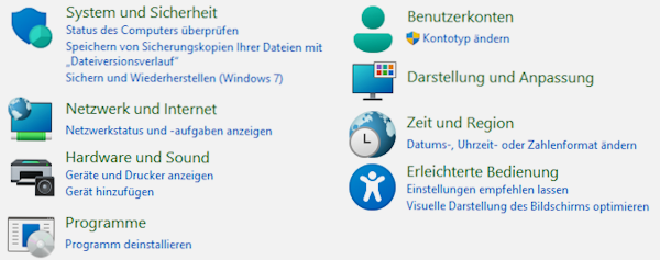 Systemsteuerung