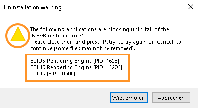 Warnung