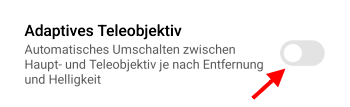 Adaptives-Teleobjektiv