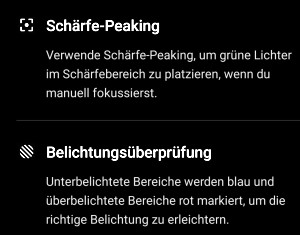 Schrfe und Belichtung